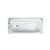 Essential Steel 1700mm x 700mm Single Ended Steel Anti-Slip Bath 2 Tap Holes White - Unbeatable Bathrooms