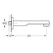 Flova Essence Wall Mounted Bath Spout - Unbeatable Bathrooms