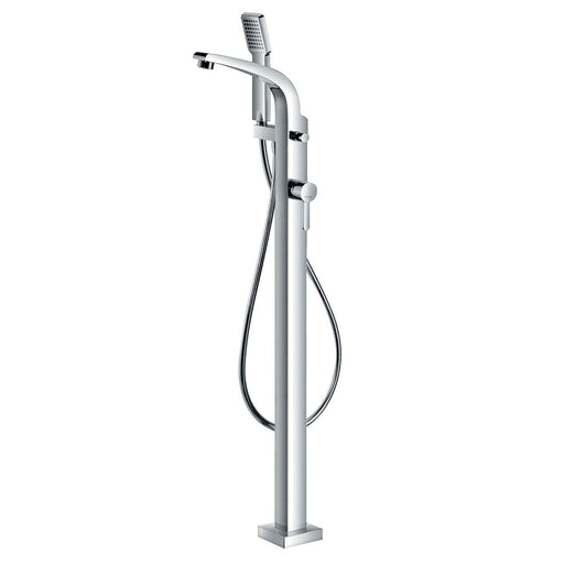 Flova Essence Floor Standing Bath and Shower Mixer with Shower Set - Unbeatable Bathrooms