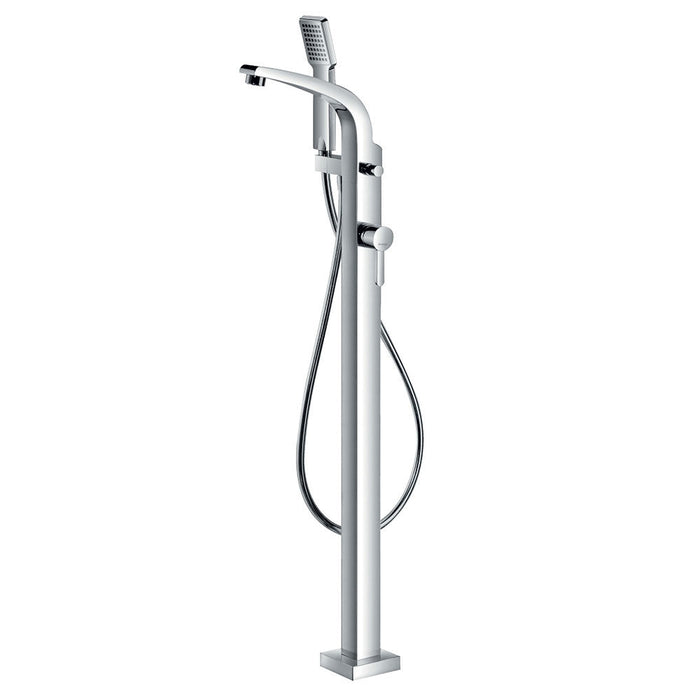 Flova Essence Floor Standing Bath and Shower Mixer with Shower Set - Unbeatable Bathrooms
