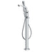 Flova Essence Floor Standing Bath and Shower Mixer with Shower Set - Unbeatable Bathrooms