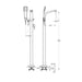 Flova Essence Floor Standing Bath and Shower Mixer with Shower Set - Unbeatable Bathrooms