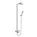 Flova Essence Thermostatic Exposed Shower Column with Hand Shower Set, Over Head Shower and Diverter Bath Spout - Unbeatable Bathrooms