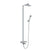 Flova Essence Thermostatic Exposed Shower Column with Hand Shower Set, Over Head Shower and Diverter Bath Spout - Unbeatable Bathrooms