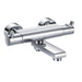 Flova Essence Wall Mounted Thermostatic Bath and Shower Mixer with Diverter Spout (Excludes Kit) - Unbeatable Bathrooms