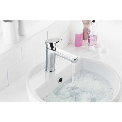 Essential Osmore Mono Basin Mixer with Click Waste 1 Tap Hole Chrome - Unbeatable Bathrooms