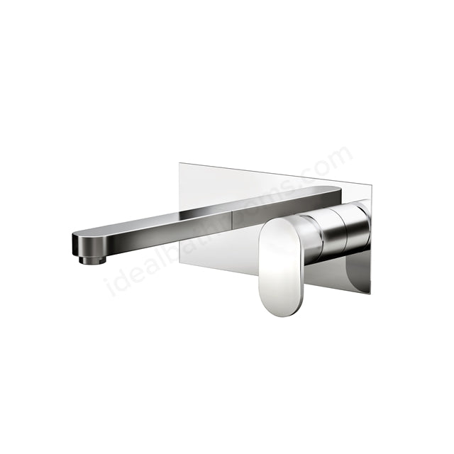 Essential Osmore Wall Mounted Mono Bath Filler 1 Tap Hole Chrome - Unbeatable Bathrooms