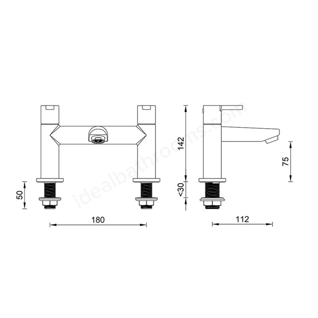 Essential Dawn Bath Filler Tap - Unbeatable Bathrooms