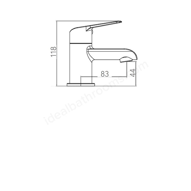 Essential Napo Basin Pillar Tap Pair 2 Tap Holes Chrome - Unbeatable Bathrooms