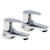 Essential Javary Basin Pillar Tap Pair 2 Tap Holes Chrome - Unbeatable Bathrooms