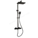 Essential Nine Xtreme Square External Thermostatic Shower - Matt Black - Unbeatable Bathrooms