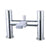 The White Space Evo Bath Shower Mixer with Hose and Handset - Unbeatable Bathrooms