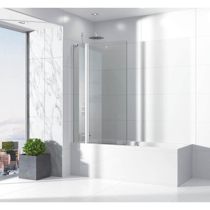 Sommer Evolve 1500 x 979mm Extended Luxury Bath Screen with Fixed Panel - Unbeatable Bathrooms