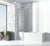 Sommer Evolve 1500 x 897mm Half Radius Bath Screen - Unbeatable Bathrooms