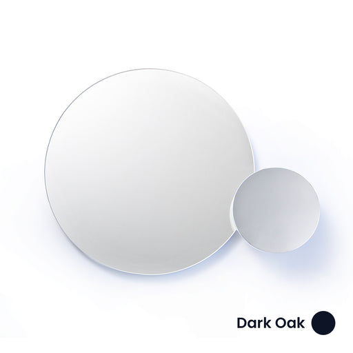 Eclipse Bathroom Wall Mirror - Dark Oak - Unbeatable Bathrooms
