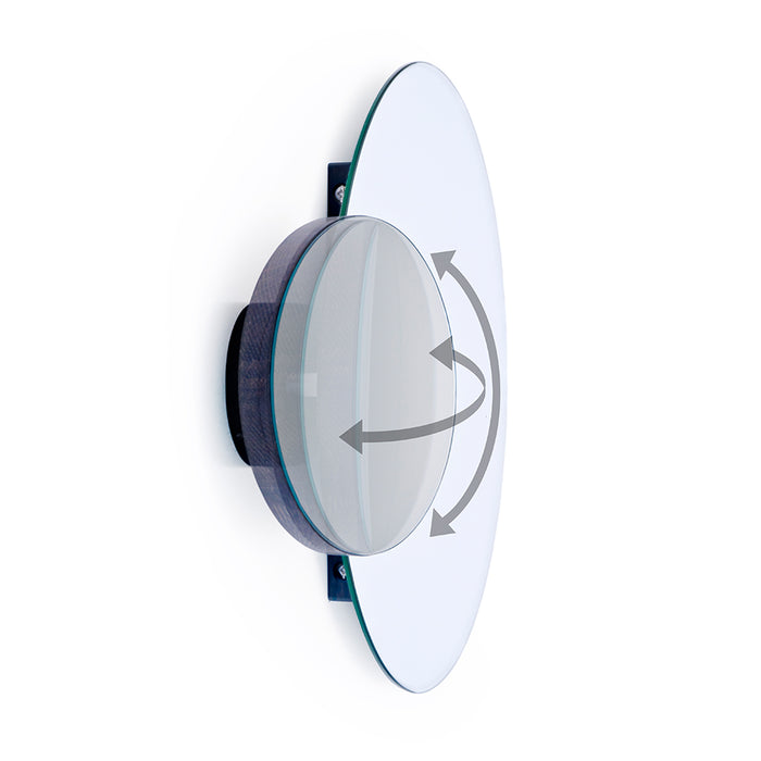 Eclipse Bathroom Wall Mirror - Dark Oak - Unbeatable Bathrooms