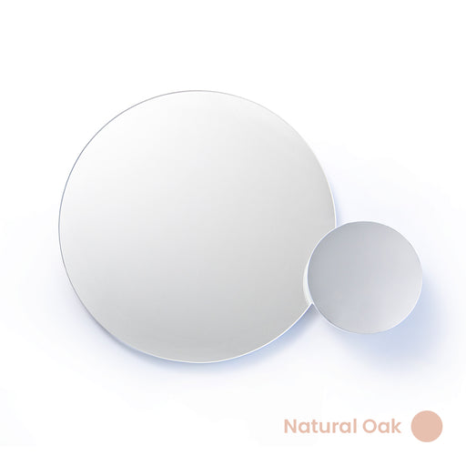 Eclipse Bathroom Wall Mirror - Natural Oak - Unbeatable Bathrooms