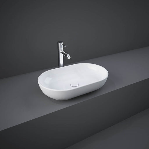 Rak Ceramics Feeling 55cm Oval Counter Top Wash Basin - Unbeatable Bathrooms