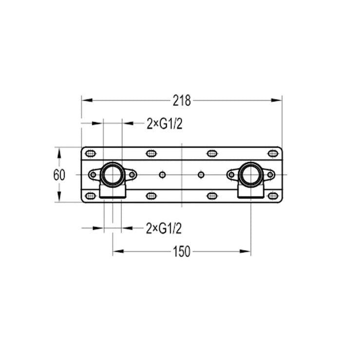 Flova Mounting Kit For Exposed Showering - Unbeatable Bathrooms