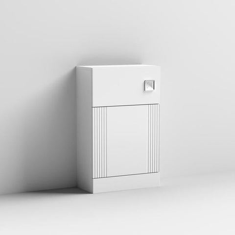 Nuie Deco 500mm Fluted WC Unit - Satin White - Unbeatable Bathrooms