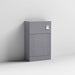 Nuie Deco 500mm Fluted WC Unit - Satin Grey - Unbeatable Bathrooms