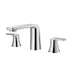 Flova Fusion 3-Hole Deck Mounted Basin Mixer with Slotted Clicker Waste Set - Unbeatable Bathrooms