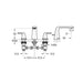 Flova Fusion 3-Hole Deck Mounted Basin Mixer with Slotted Clicker Waste Set - Unbeatable Bathrooms
