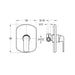 Flova Fusion Concealed Single Outlet Manual Shower Mixer (Large Plate) - Unbeatable Bathrooms