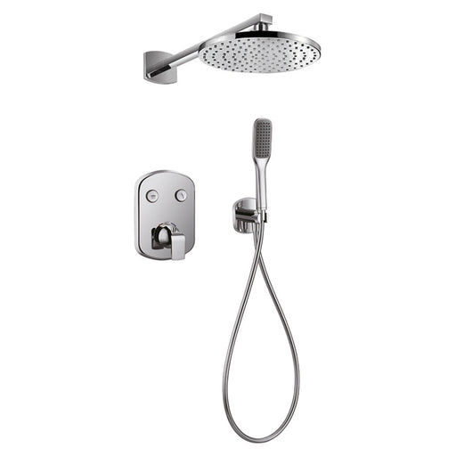 Flova Fusion Goclick&reg; Thermostatic 2-Outlet Shower Valve with Fixed Head and Handshower Kit - Unbeatable Bathrooms