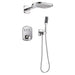 Flova Fusion Goclick&reg; Thermostatic 4-Outlet Shower Valve with 3-Function Rainshower and Handshower Kit - Unbeatable Bathrooms