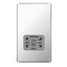 BG Shaver Socket 115/230V Dual Voltage (Screwless) - Polished Chrome / Grey - Unbeatable Bathrooms