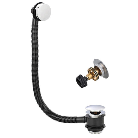 Flova Bath Haircatch Clicker Waste with Overflow - Unbeatable Bathrooms