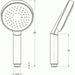 Flova Round Design Hand ABS Single Function Handshower - Unbeatable Bathrooms