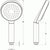 Flova Round Design Hand ABS Single Function Handshower - Unbeatable Bathrooms