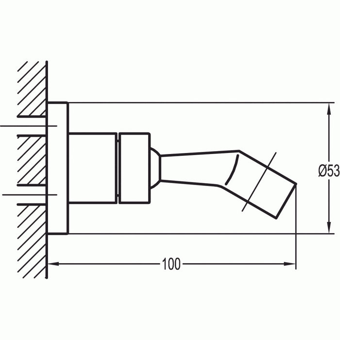 Flova Round Swivel Handset Holder - Unbeatable Bathrooms