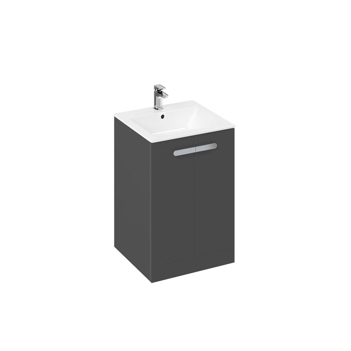 Britton MyHome 600mm Vanity Unit - Floor Standing 2 Door Unit with Basin - Unbeatable Bathrooms