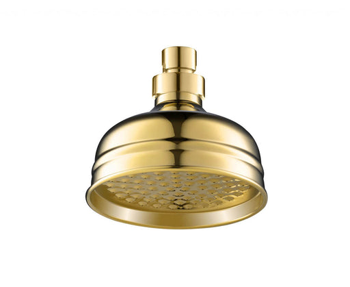 JTP Victorian Overhead Shower 150mm Light Gold - Unbeatable Bathrooms