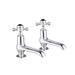 JTP Grosvenor Black - Cross Long Nose Basin Taps - Unbeatable Bathrooms