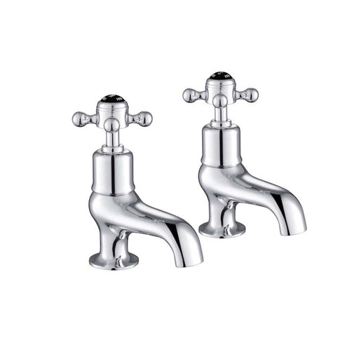 JTP Grosvenor Black Cross Bath Taps - Unbeatable Bathrooms