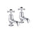 JTP Grosvenor Black Cross Bath Taps - Unbeatable Bathrooms