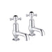 JTP Grosvenor Black Cross Cloakroom Basin Taps - Unbeatable Bathrooms