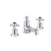 JTP Grosvenor Black Cross 3 Hole Deck Mounted Bath Filler Tap - Unbeatable Bathrooms