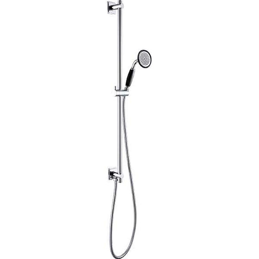 JTP Grosvenor Black Slide Rail Kit, Single Function Handset & Hose with Bottom Outlet - Unbeatable Bathrooms