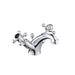 JTP Grosvenor Black Cross Basin Mixer with Pop Up Waste - Unbeatable Bathrooms