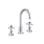 JTP Grosvenor Black Cross 3 Hole Basin Mixer - Unbeatable Bathrooms