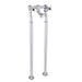 JTP Grosvenor Black Cross Freestanding Deck Mounted Bath Filler Tap - Unbeatable Bathrooms