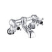 JTP Grosvenor Cross 2 Hole Wall Mounted Bath Filler Tap - Unbeatable Bathrooms