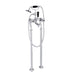 JTP Grosvenor Black Cross Freestanding Bath Shower Mixer Tap with Kit - Unbeatable Bathrooms
