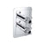 JTP Grosvenor Black Cross Thermostatic 1 Outlet Shower Valve - Unbeatable Bathrooms