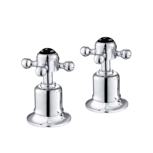 JTP Grosvenor Black Cross Panel Valves - Unbeatable Bathrooms
